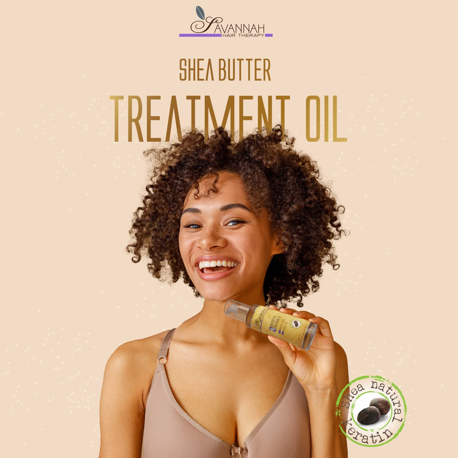 Savannah Hair Therapy - Shea Butter Treatment Oil - 1.69 oz